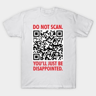 Do Not Scan: Disappointing QR Code T-Shirt